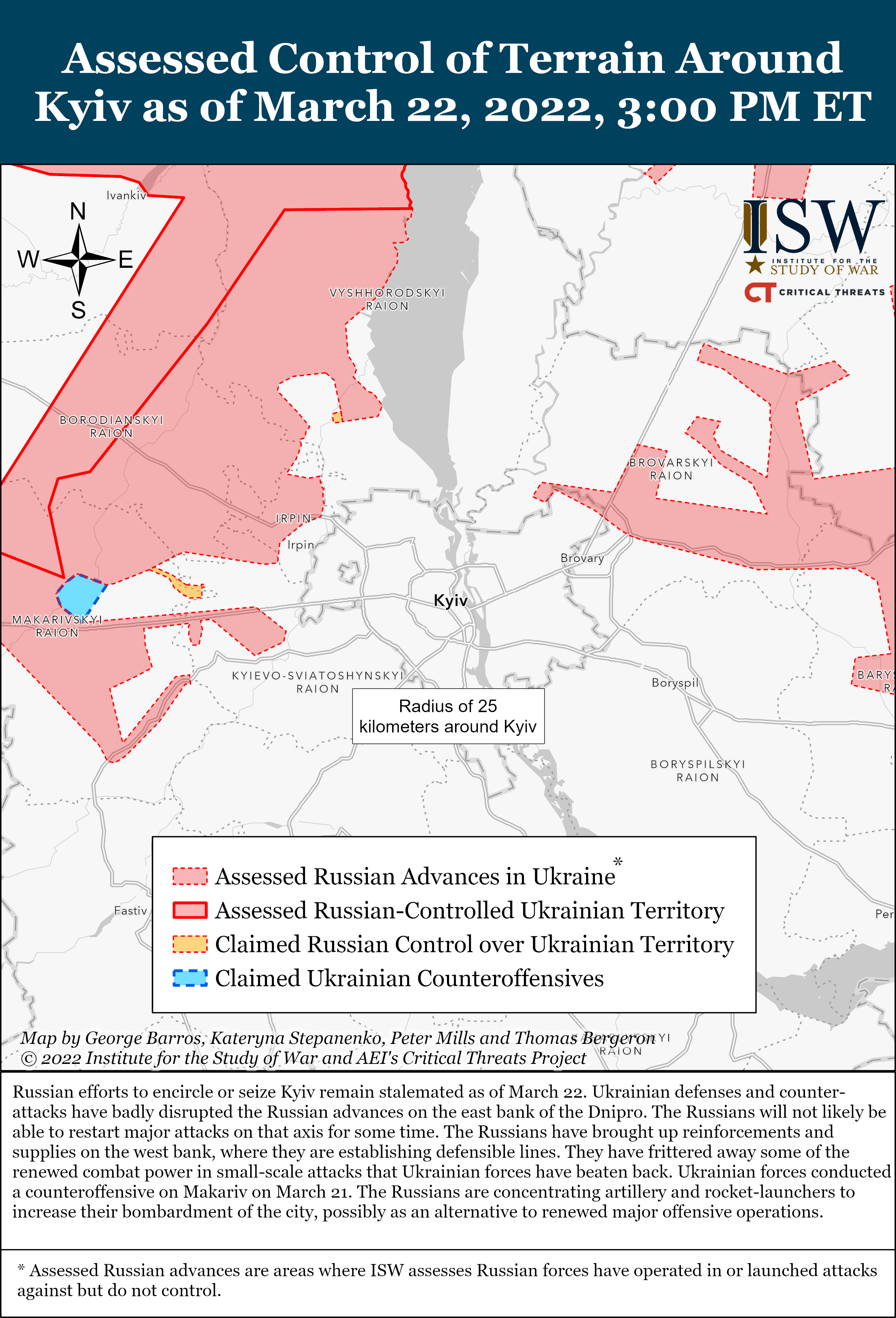 Russian Offensive Campaign Assessment, March 22 | Institute For The ...